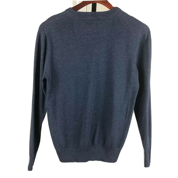 The Savile Row Co. Men's Pullover Sweater V Neck - Picture 3 of 4